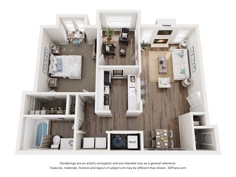 a 3 bedroom floor plan of a 2100 sq ft